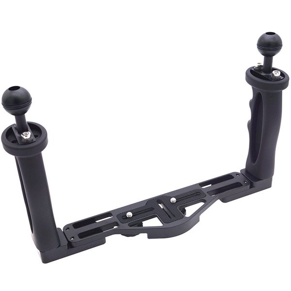 

dual handheld stabilizer diving underwater camera housings tray/grip waterproof with double handle for e port waterproof case