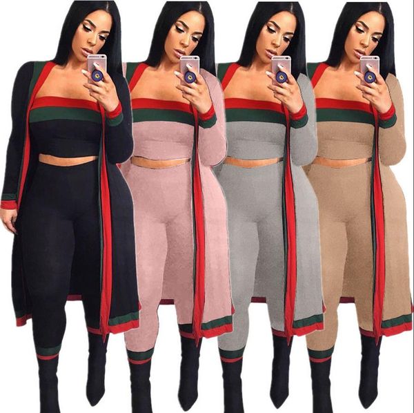 

2 piece outfits for women crop tracksuit 3 piece set women and pants set ladies tracksuits womens clothing s628, White;red