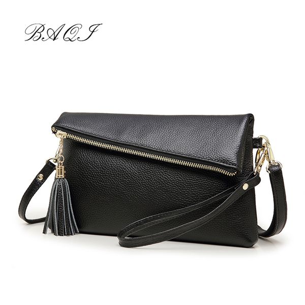 

baqi handbags women shoulder bag genuine leather luxury designer women messenger bag 2020 fashion woman crossbody purse lady