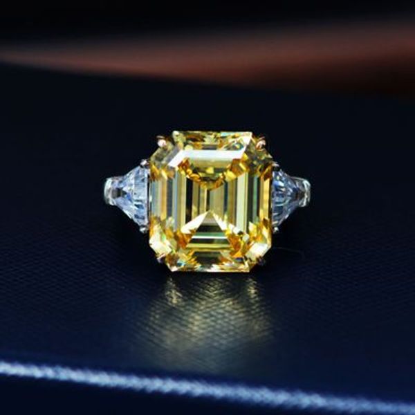 

ашер cut создано муассанит кольцо белого золота для женщин мужчины 925 стерлингового серебра обручальное кольцо свадьба coctail, Silver