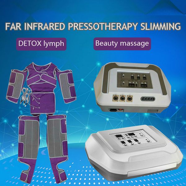 

air wave pressure far infrared pressotherapy body wrap slimming machine detox lymph drainage fat cellulite beauty massage device