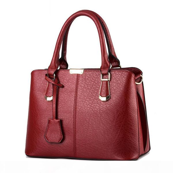 

fashion women leather handbag inclined female bow-knot shoulder bags handbags lady shopping tote messenger bag winered
