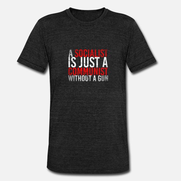 

anti socialist communist t shirt men custom short sleeve s-xxxl letter graphic funny summer original shirt