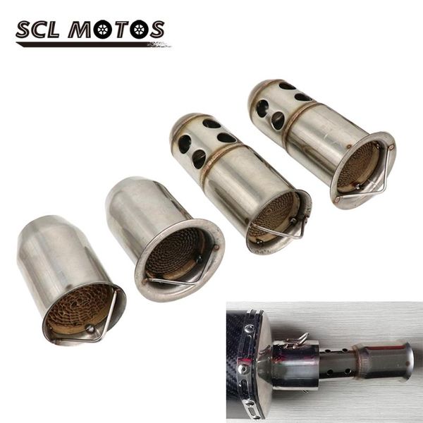 

scl motos 1pc motorcycle 50.8mm 60mm real catalyst db killer removable db killer noise sound for exhaust muffler pipe