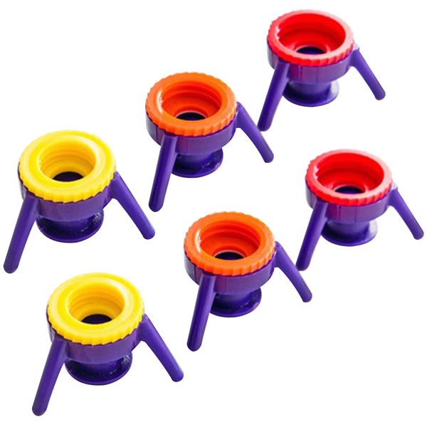 

6pcs reusable inverted bottle cap leak proof flip kitchen bathroom universal pp