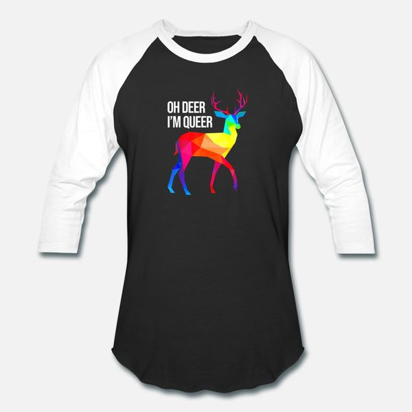 

о deer i m queer i lgbt радужной i gay pride тенниска мужчина проектирование с коротким рукавом плюс размер 3xl отдыха graphic аутентичных с
