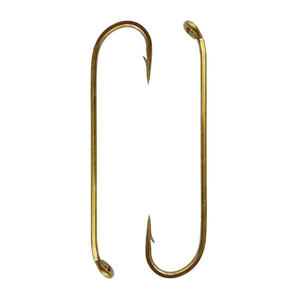 

100pcs 79580 high carbon steel fishing hooks tea color long shank streamer dry fly tying fishing hook for jig