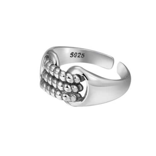 

wholesale s925 sterling silver ornament fashion korean simple index finger ring thai silver sen women's open ring