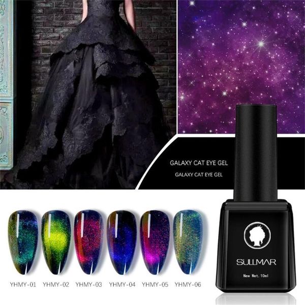 

uv gel nail polish 9d nail gel cat eye art uv led magic sky all for manicure set #zer, Red;pink