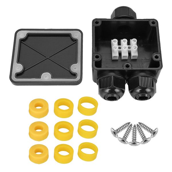 

ip68 waterproof external junction box cable connector outdoor 3 way distributor