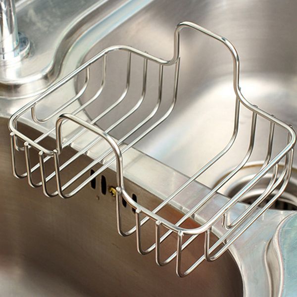 

dish rack holder cabinet shelf hanging basket stainless steel home kitchen sink
