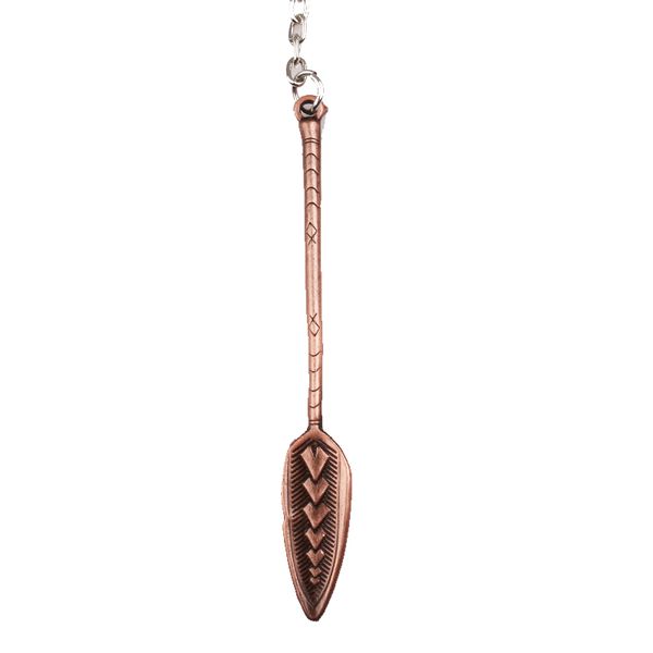 

movie peripheral arrow necklace paddle antique copper keychain for men and women gift, Silver