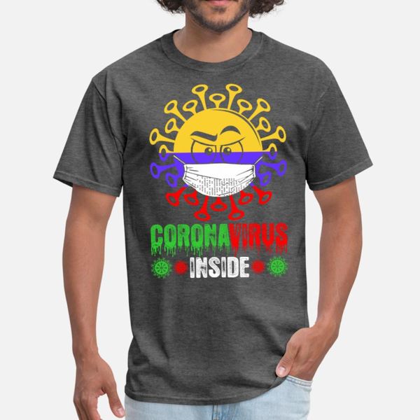

колумбийский corona вирус внутри тенниска men customize 100% хлопок s-xxxl отдыха graphic новая мода лето нормальная рубашка