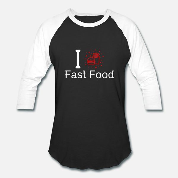 

i love fast food t shirt men famous short sleeve s-xxxl novelty famous funny casual summer style slim shirt