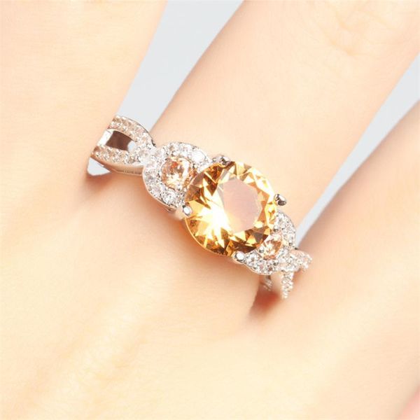 

14k gold yellow z diamond rings 14k white gold diamond jewelry anillos de wedding bizuteria for women peridot jade ring, Golden;silver
