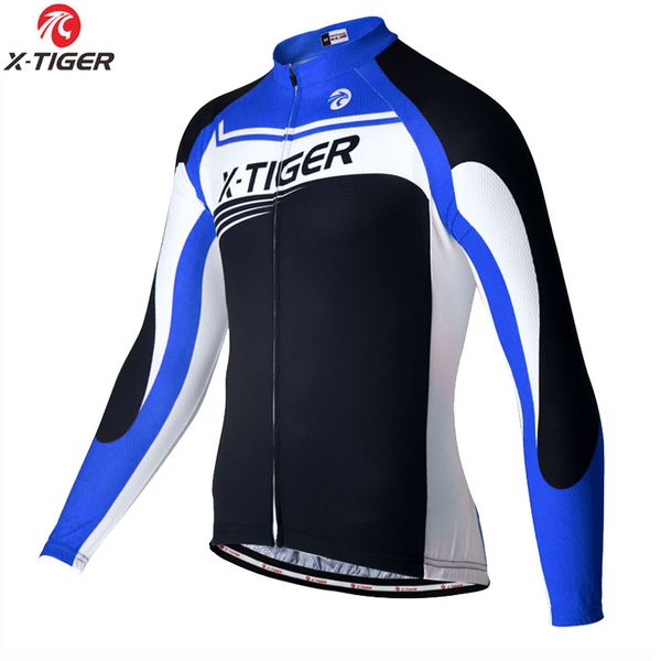 

x-tiger с длинным рукавом pro cycling джерси мужчины mtb велосипед велоспорт одежда майо ropa ciclismo спортивная одежда велосипед для мане, Black;red