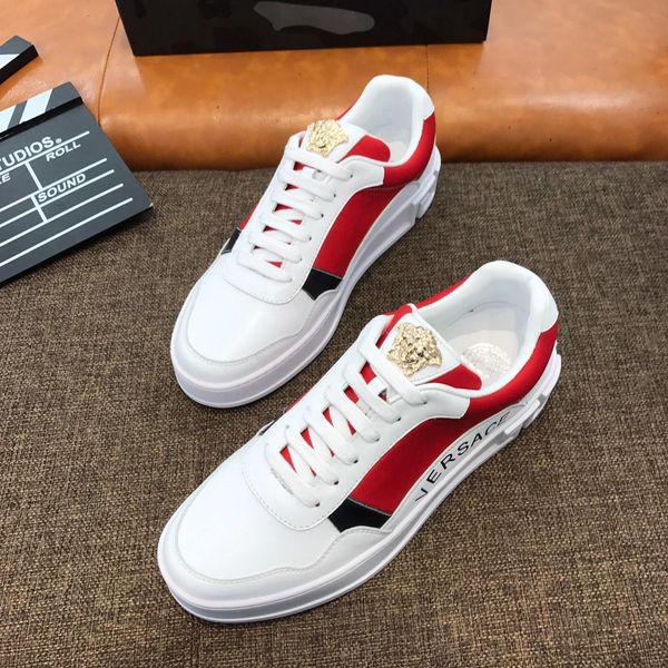 

2021p custom men 's england shoes ,fashion white shoes ,wild shoes ,comfortable and breathable sneakers :original box packaging :38 -4, Black