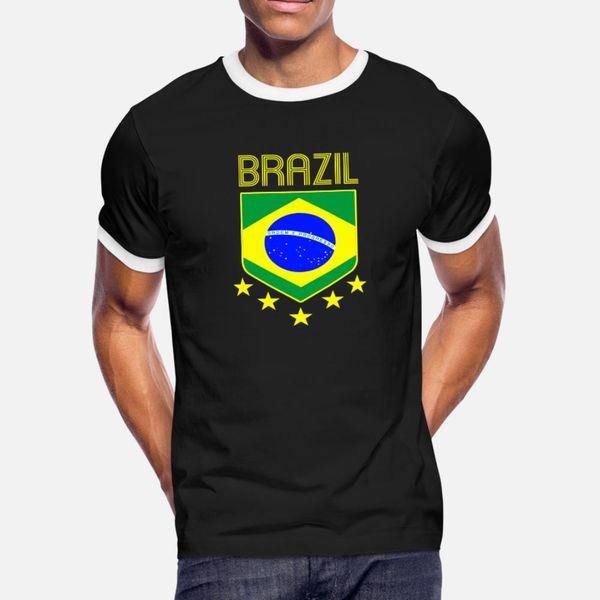 

brazil jersey shirt soccer futebol brasil t shirt men print short sleeve o-neck kawaii crazy breathable summer pictures shirt