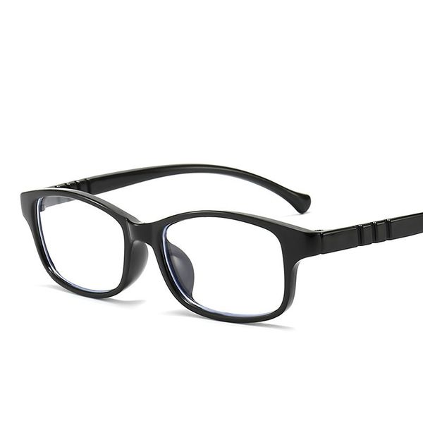 

colorful frame children glasses kid optical glasses light comfortable anti blue eyeglasses boy vintage eyeglasses girl fashion, Black