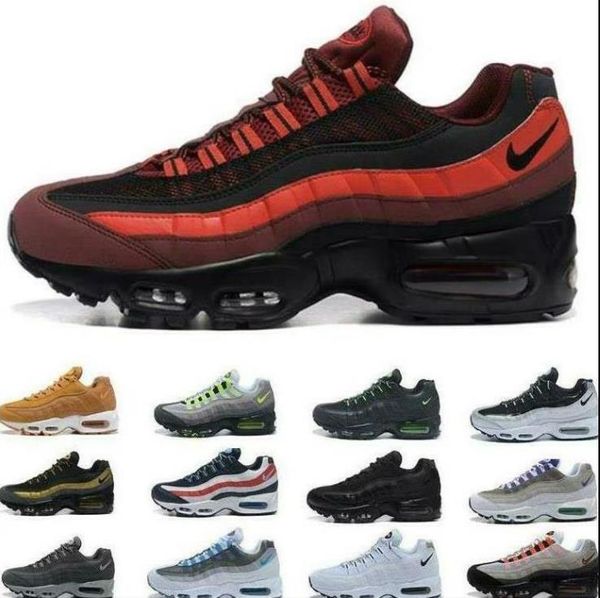 

2020 95 men air running shoes cushion authentic max chaussure 95s boots black red white trainer walking sports sneakers 40-45
