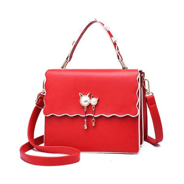 

women's bag 2020 new cat ear pendant bag female cool wave female slung shoulder handbag