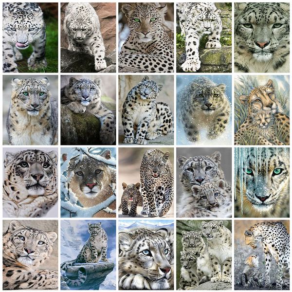 

evershine full square diamond embroidery leopard picture of rhinestones mosaic diamond painting animals cross stitch home decor