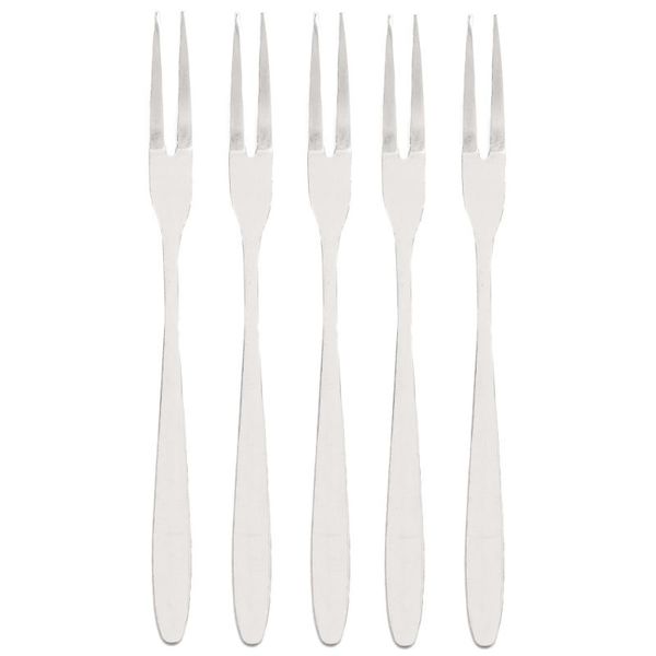 

other dinnerware 5pcs stainless steel dinner fork two tine korean long handle table set salad dessert fruit forks flatware