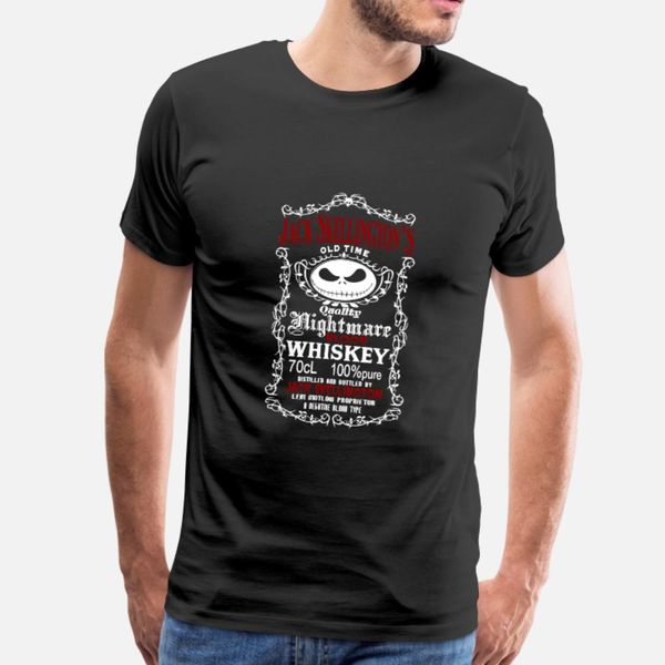 

jack skellington jack skellington whiskey tee t shirt men character cotton o-neck trend crazy new fashion summer vintage shirt