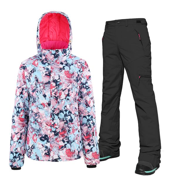 

searipe waterproof ski suit women ski jacket pants female winter outdoor skiing snow snowboard jacket pants snowboard sets
