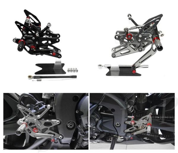 

cnc adjustable footrest rearsets foot pegs set for yzf-r1 2004 2005 2006
