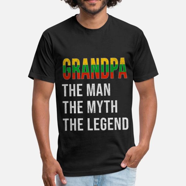 

lithuanian lithuania grandpa legend fathers day t shirt men printing short sleeve s-xxxl kawaii crazy casual spring normal shirt