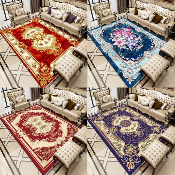 

new living room area rugs modern soft persian carpet for living room non-slip antifouling carpet for bedroom parlor factory direct supply