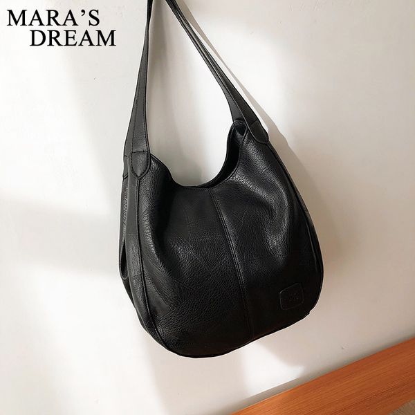 

mara's dream 2020 spring new female bag fashion solid color wild literary simple shoulder bag multi-compartment leisure big