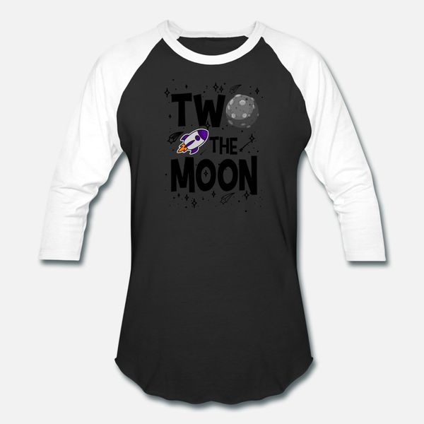 

2nd birthday boy two the moon gift space birthday t shirt men interesting 100% cotton crew neck original interesting summer shirt