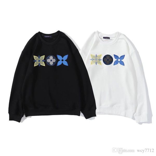 

20ss autumn winter fashion men hoodie sweatshirt hip hop streetwear casual polo t shirts men women hoodies pullover sweatshirts m-2xl, Black