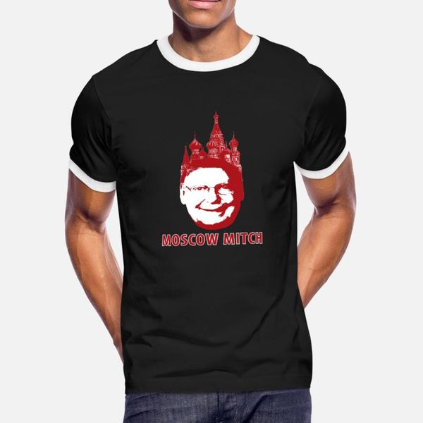 

moscow mitch t shirt men printing short sleeve s-xxxl original anti-wrinkle authentic summer leisure shirt