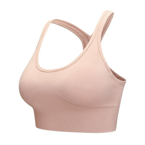 

cross back sports underwear female seamless vest style fitness bra women yoga bra gym workout running shockproof sports top, White;black