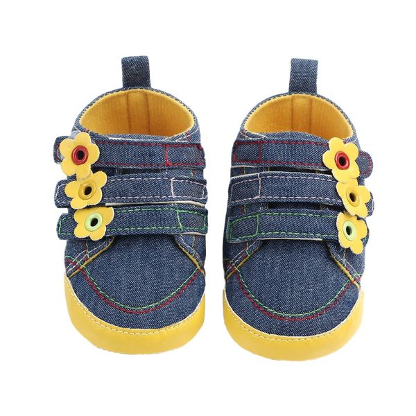 

spring autumn baby shoes girls boys cotton sunflower canvas shoes first walkers babytoddler