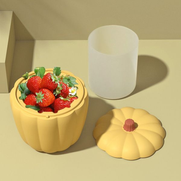 

pail whisky champagne bar with lid silicone mold ice bucket pumpkin shape drinks