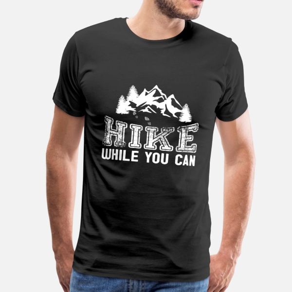 

hiking let s hike while you can t shirt men knitted cotton s-xxxl clothing crazy funny spring letter shirt