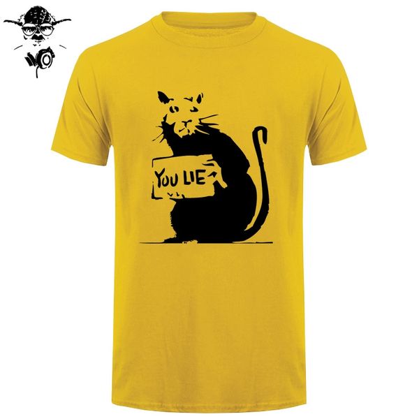 

banksy rat you lie t-shirt - graffiti urban political offensive - inc xl 2xl t-shirt shirt men print t shirt men brand clothing