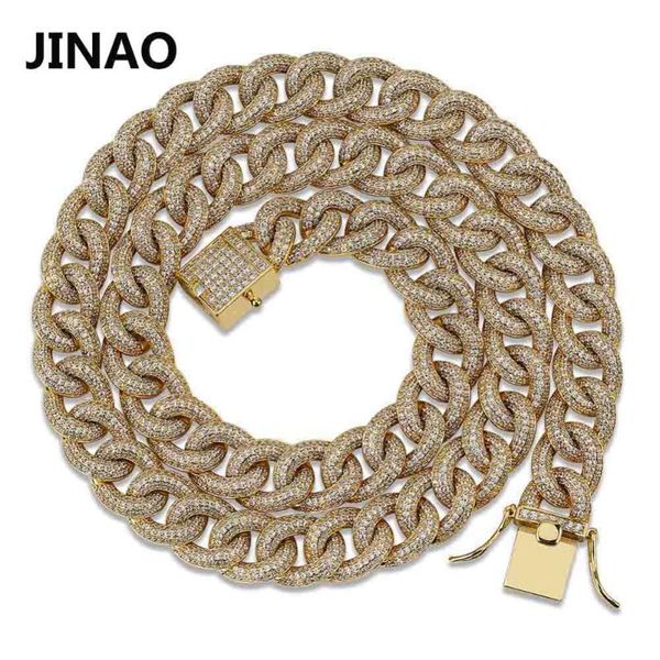 

jinao нового ellipse кубинского link ожерелье цепи hip hop miami iced out кубинские цепей с кубическим цирконием н ювелирных изделиями пряжк, Silver