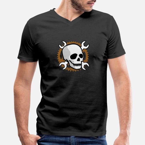 

skull biker bicycle t shirt men crazy tee shirt s-xxxl standard crazy breathable spring autumn outfit shirt