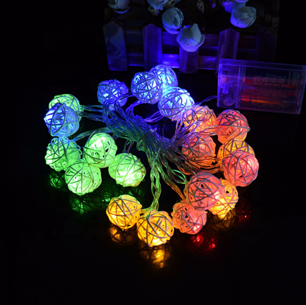 

rattan ball christmas lights string 6m warm white garland 3cm diameter ball for for party christmas wedding decoration led garla
