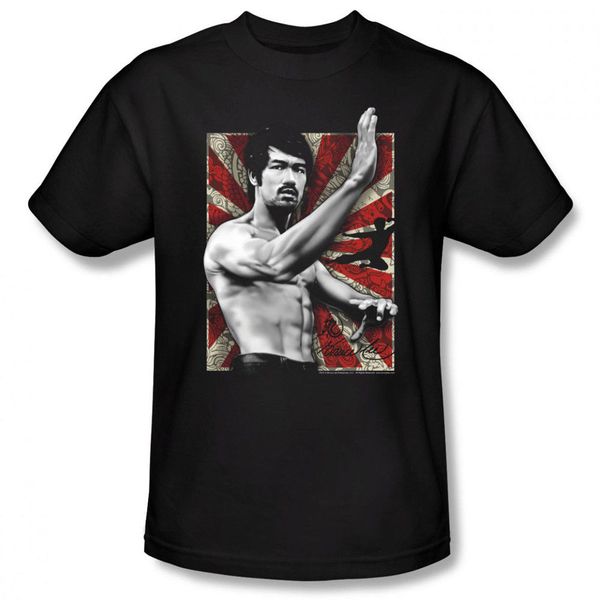 

fashion design bruce lee concentrate licensed t shirt print round neck man