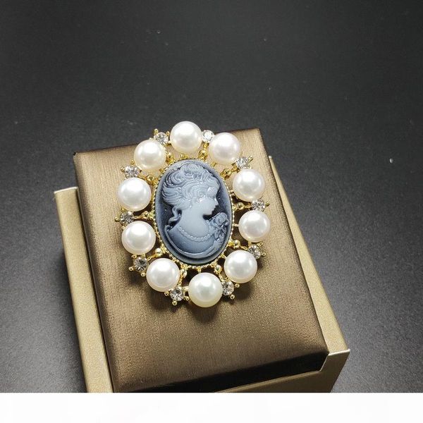 

100% пресной воды pearl брошь для женщин 7мм white pearl pearl красоты брошь pins кристалл двойного использования pendantbrooches рождествен, Gray