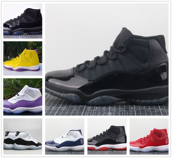 

version jumpman 11 xi 11s heiress bred concord space jams mens basketball shoes sports sneakers with box