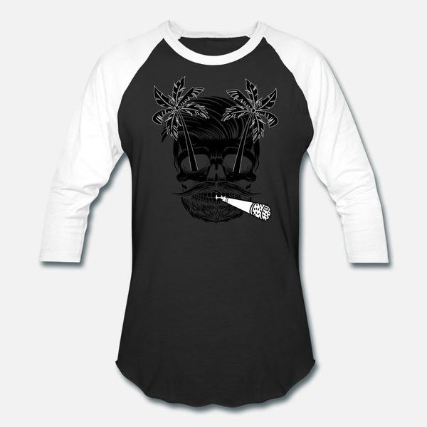 

vacation forever skull with palm trees gift idea t shirt men knitted short sleeve round neck trend sunlight funny casual spring shirt