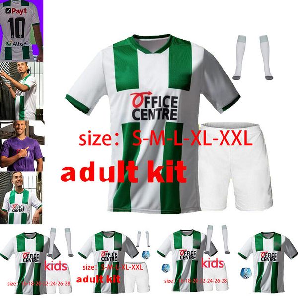 

adults and kids+socks 20 21 fc groningen soccer jerseys home away robben groningen deyovaisio zeefuik daishawn redan football shirts, Black