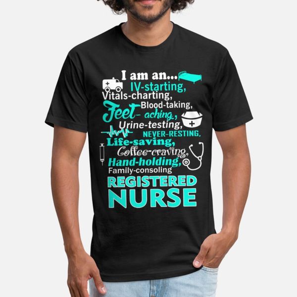 

registered nurse iv starting, vitals charting t shirt men design cotton size s-3xl letter crazy comfortable spring normal shirt